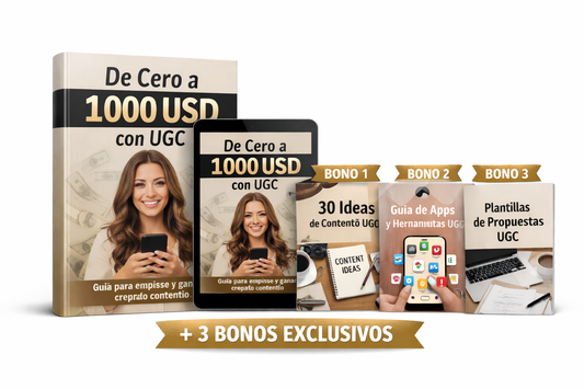 DE CERO A 1000 USD CON UGC + 3 BONOS DE REGALO 🎁
